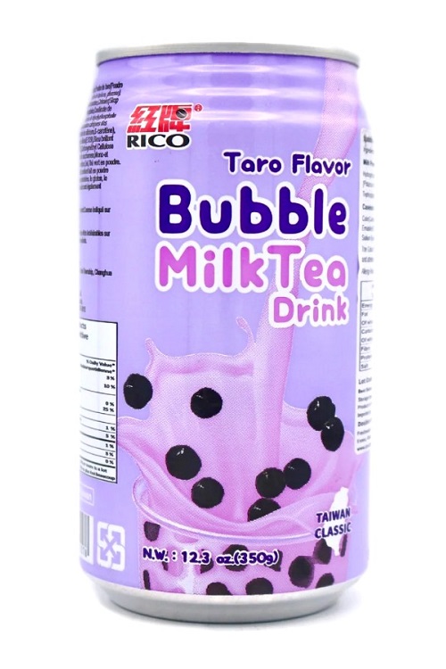 Bubble Milk Tea Drink gusto Taro - RICO 350ml.